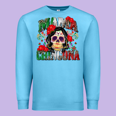 Mama Chingona Premium Sweatshirt Designed By Zillion Design Studio