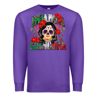 Purple mama chingona Premium Sweatshirt - Zillion Design Studio