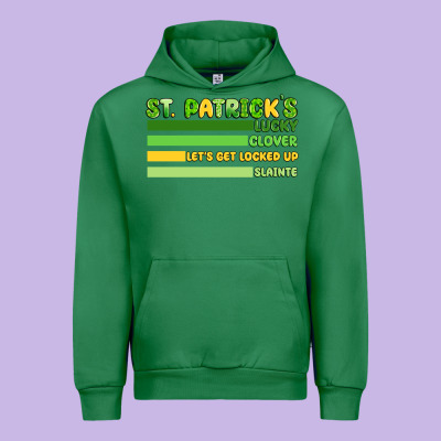 St. Patricks Lucky Clover  Artiststas Urban Hoodie Designed By Artiststas