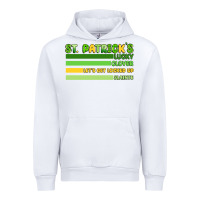 White st. patricks lucky clover  artiststas Urban Hoodie - Artiststas