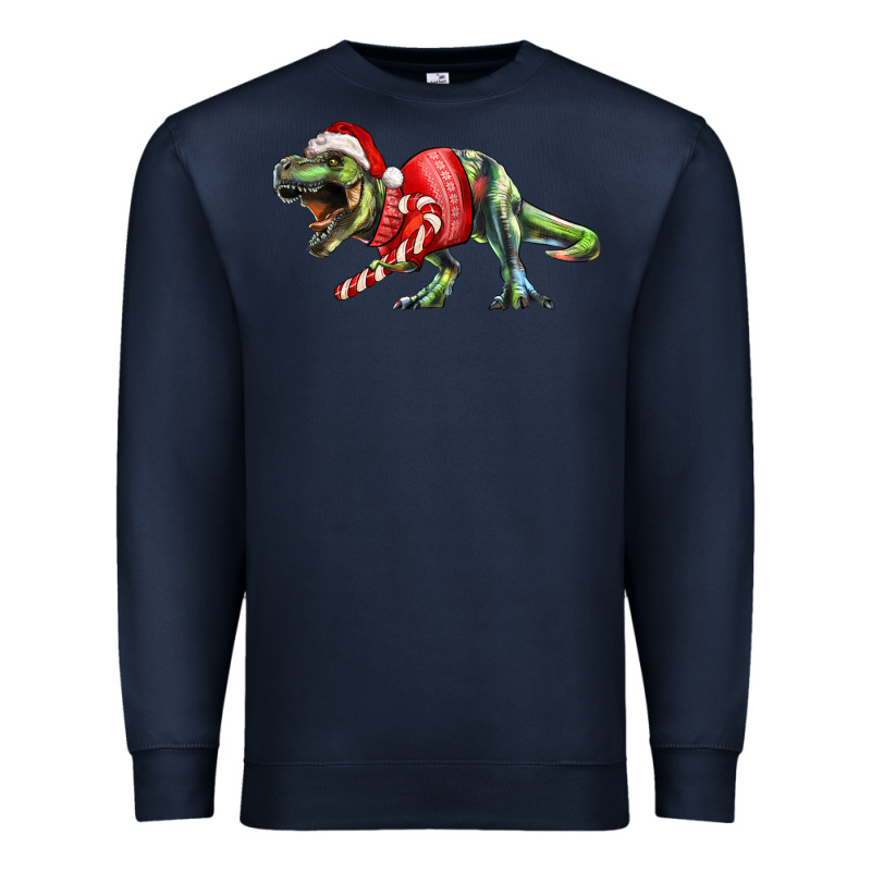 T Rex Christmas Premium Sweatshirt by RanaPortraitStore | Teevron