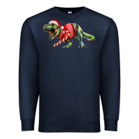 Navy t rex christmas Premium Sweatshirt - RanaPortraitStore