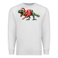 Oatmeal Heather t rex christmas Premium Sweatshirt - RanaPortraitStore