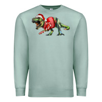 Seafoam t rex christmas Premium Sweatshirt - RanaPortraitStore