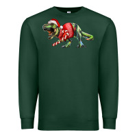 Sports Green t rex christmas Premium Sweatshirt - RanaPortraitStore