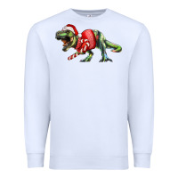 White t rex christmas Premium Sweatshirt - RanaPortraitStore