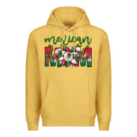 Antique Gold mexican flag sunflower mom leopard Premium Hoodie - JahusDesignShop
