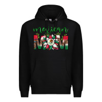 Black mexican flag sunflower mom leopard Premium Hoodie - JahusDesignShop