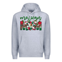 Heather Grey mexican flag sunflower mom leopard Premium Hoodie - JahusDesignShop