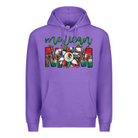 Purple mexican flag sunflower mom leopard Premium Hoodie - JahusDesignShop