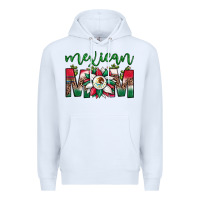 White mexican flag sunflower mom leopard Premium Hoodie - JahusDesignShop