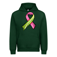 Forest Green breast cancer sport ribbons Urban Hoodie - AdoDesignShop