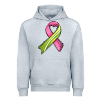 Heather Grey breast cancer sport ribbons Urban Hoodie - AdoDesignShop