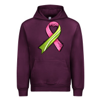 Mauve Wine breast cancer sport ribbons Urban Hoodie - AdoDesignShop