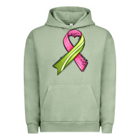 Pigment Oil Green breast cancer sport ribbons Urban Hoodie - AdoDesignShop