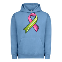 Pigment Pebble Blue breast cancer sport ribbons Urban Hoodie - AdoDesignShop