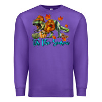 Purple t rex tis the season Premium Sweatshirt - RanaPortraitStore