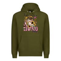 Army Green i wanna be a cowboo baby halloween Premium Hoodie - AdoDesignShop