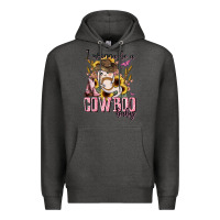 Charcoal Heather i wanna be a cowboo baby halloween Premium Hoodie - AdoDesignShop