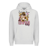 Dove Grey i wanna be a cowboo baby halloween Premium Hoodie - AdoDesignShop