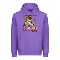 Purple i wanna be a cowboo baby halloween Premium Hoodie - AdoDesignShop