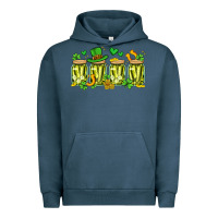 Pigment Midnight Navy st. patricks day pickle Urban Hoodie - Artiststas