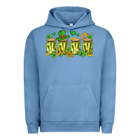 Pigment Pebble Blue st. patricks day pickle Urban Hoodie - Artiststas