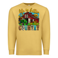 Antique Gold life is better in the country western Premium Sweatshirt - texasbilliewilder
