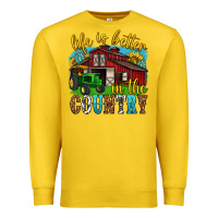 Lemon life is better in the country western Premium Sweatshirt - texasbilliewilder