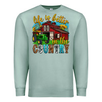 Seafoam life is better in the country western Premium Sweatshirt - texasbilliewilder