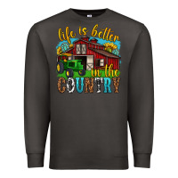 Smoke life is better in the country western Premium Sweatshirt - texasbilliewilder