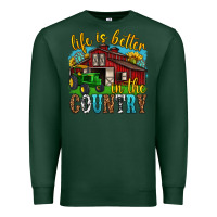 Sports Green life is better in the country western Premium Sweatshirt - texasbilliewilder