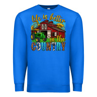 True Royal life is better in the country western Premium Sweatshirt - texasbilliewilder