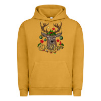 Pigment Peanut Butter oh deer Christmas Urban Hoodie - BundleAndBundleShop