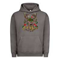 Pigment Tornado oh deer Christmas Urban Hoodie - BundleAndBundleShop