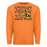 Carrot living life somewhere between jesus take the wheel Premium Sweatshirt - texasbilliewilder