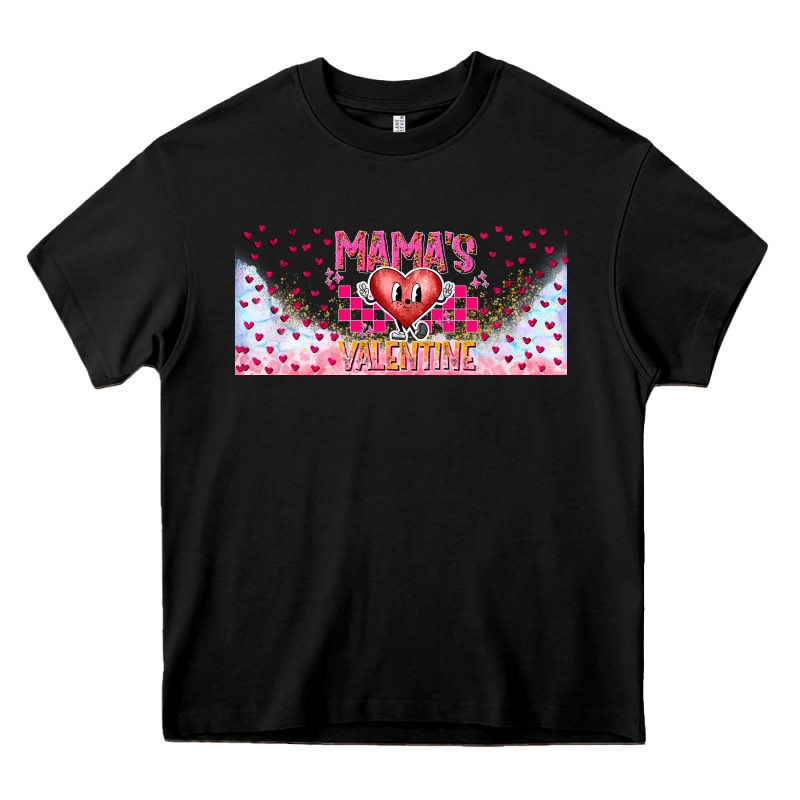 Mama Is Valentine 16oz Heavy Core Tee by CowhideDigitalArt | Teevron