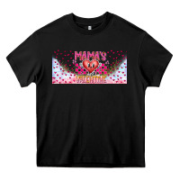 Black Mama is Valentine 16oz Heavy Core Tee - CowhideDigitalArt