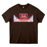 Chocolate Brown Mama is Valentine 16oz Heavy Core Tee - CowhideDigitalArt