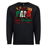 Black el papa mas chingon Premium Sweatshirt - Zillion Design Studio