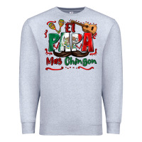 Heather Grey el papa mas chingon Premium Sweatshirt - Zillion Design Studio