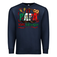 Navy el papa mas chingon Premium Sweatshirt - Zillion Design Studio