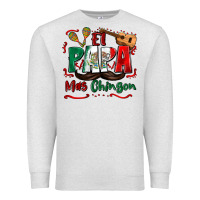 Oatmeal Heather el papa mas chingon Premium Sweatshirt - Zillion Design Studio