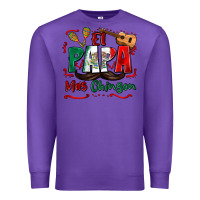 Purple el papa mas chingon Premium Sweatshirt - Zillion Design Studio