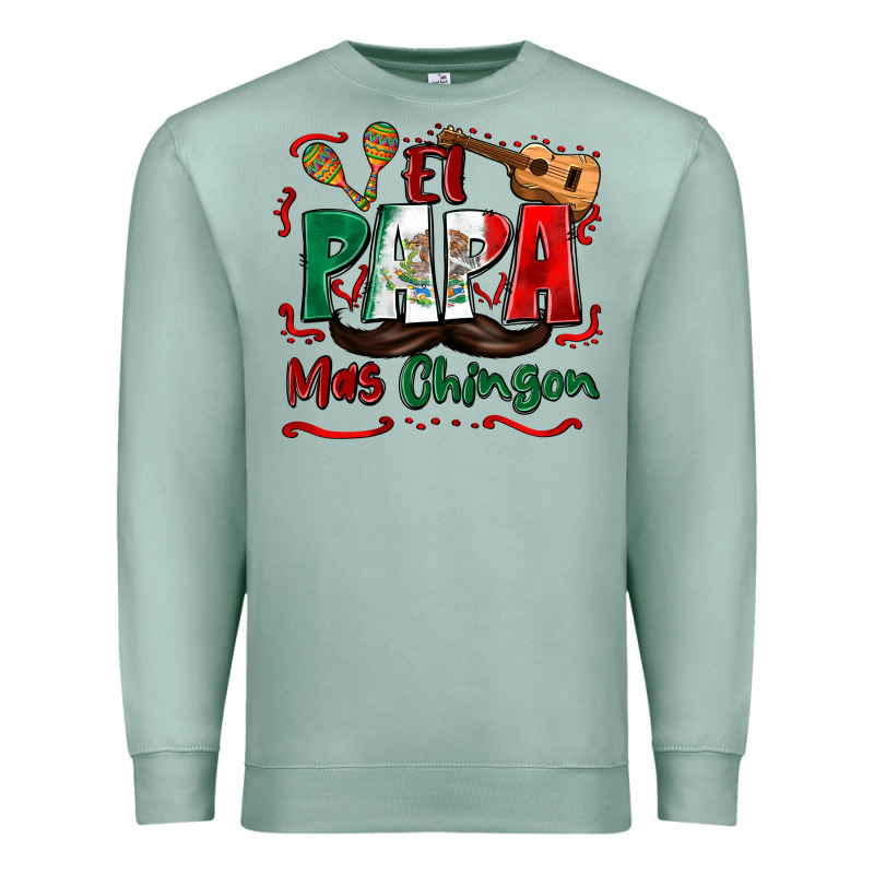 El Papa Mas Chingon Premium Sweatshirt by Zillion Design Studio | Teevron