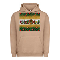 Pigment Burro Christmas with cross Urban Hoodie - BundleAndBundleShop