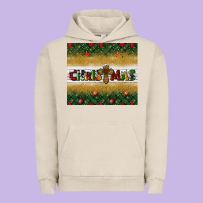 Christmas With Cross Urban Hoodie Designed By Bundleandbundleshop