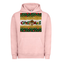 Pigment Salmon Christmas with cross Urban Hoodie - BundleAndBundleShop