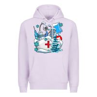 Lilac Winter Nurse life Premium Hoodie - AdoDesignShop