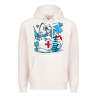 Pale Pink Winter Nurse life Premium Hoodie - AdoDesignShop
